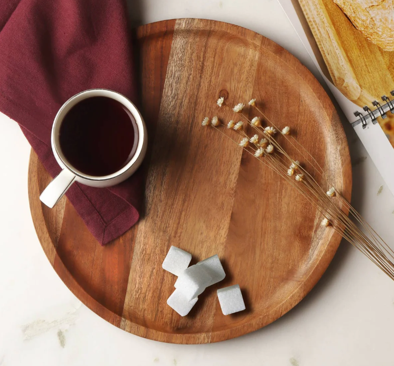 Wood Round Tray