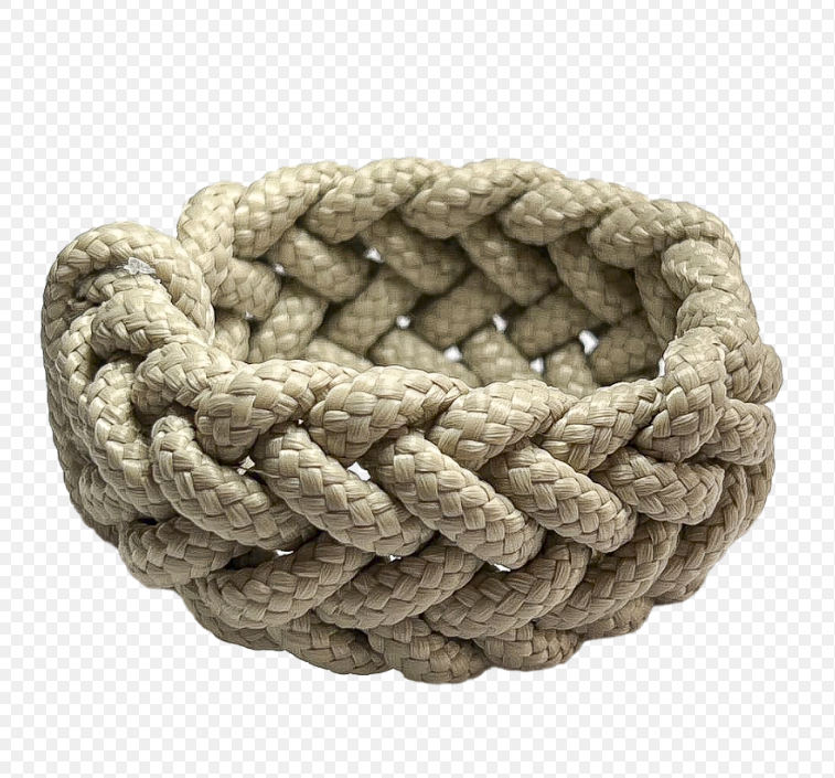 Beige Cord Napkin Rings/ 1PC