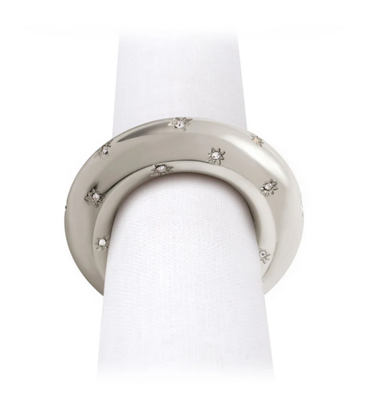 Napkin Jewels Stars Rings S/4 | Details Panamá