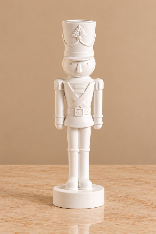 White Nutcracker Taper Holders | Details Panamá