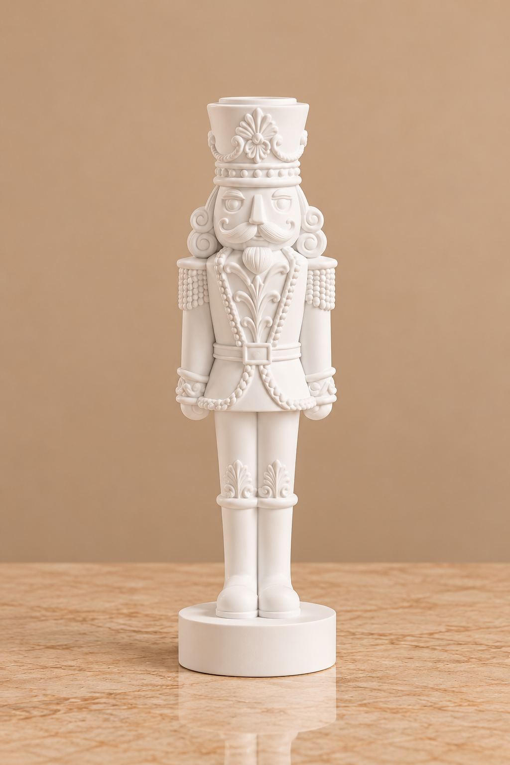 White Nutcracker Taper Holders | Details Panamá