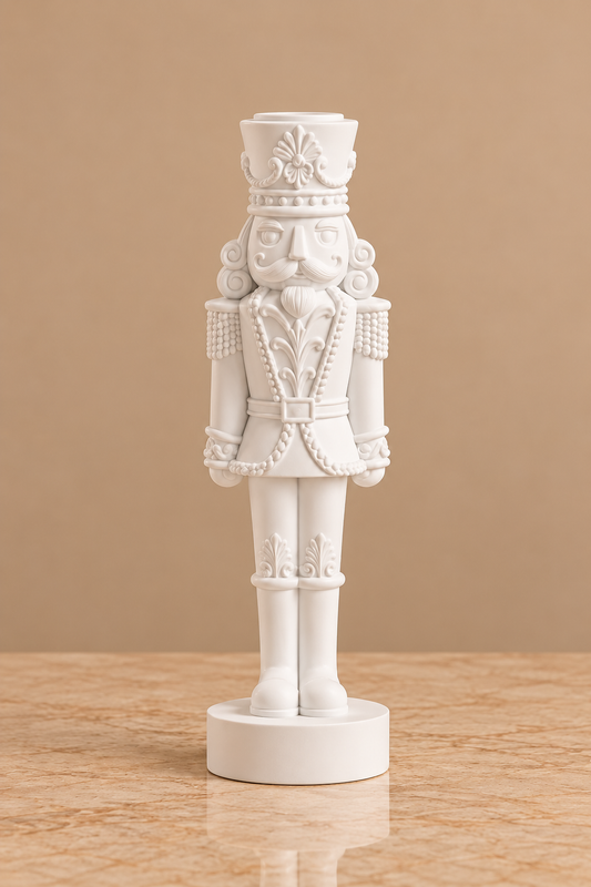 White Nutcracker Taper Holders | Details Panamá