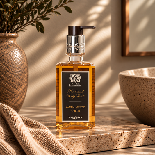 Amber Sandal Wood Hand & Body Wash 10oz