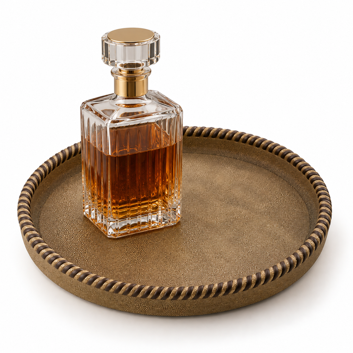 Round Trays With Leather Band | Details Panamá