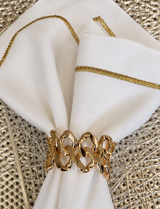 Gold Link Napkin Ring | Details Panamá