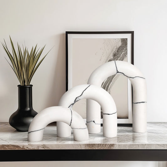 Reaka White Marble Arches