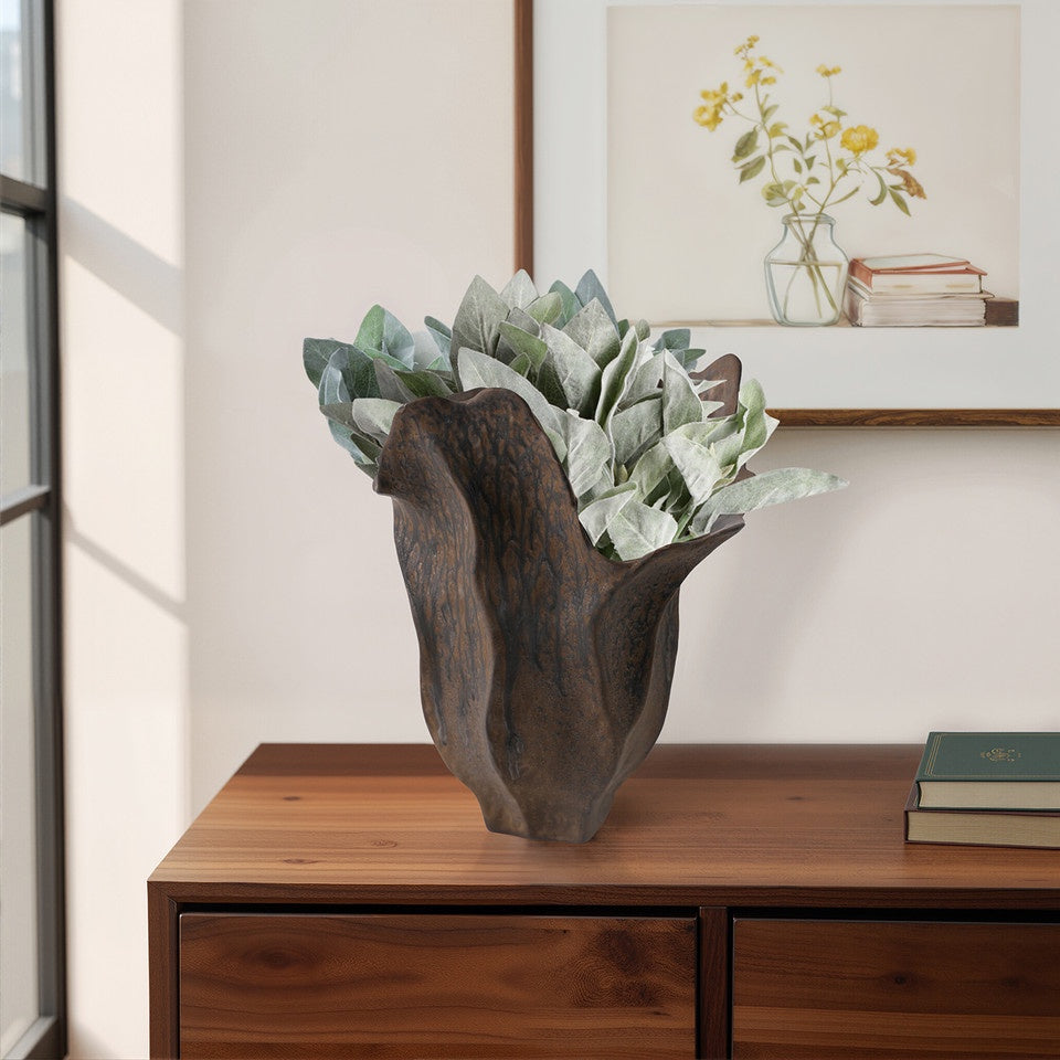 Zaldana Porcelain Rust Vases