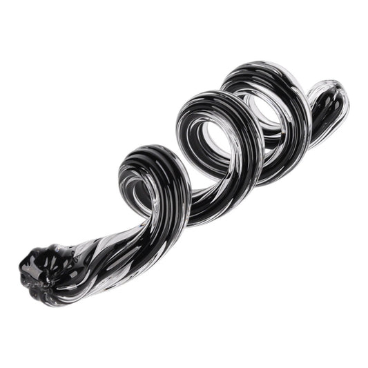 Shamir Black Glass Ribbon Sculpture