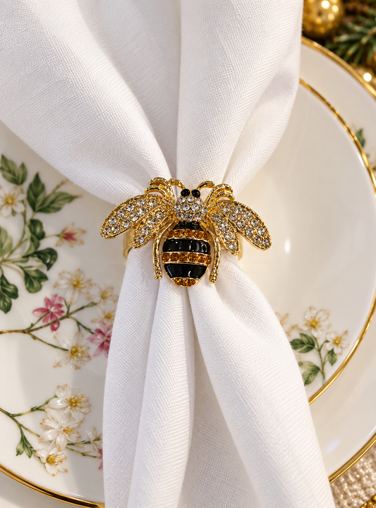 Rhinestone Bee Napking Ring | Details Panamá