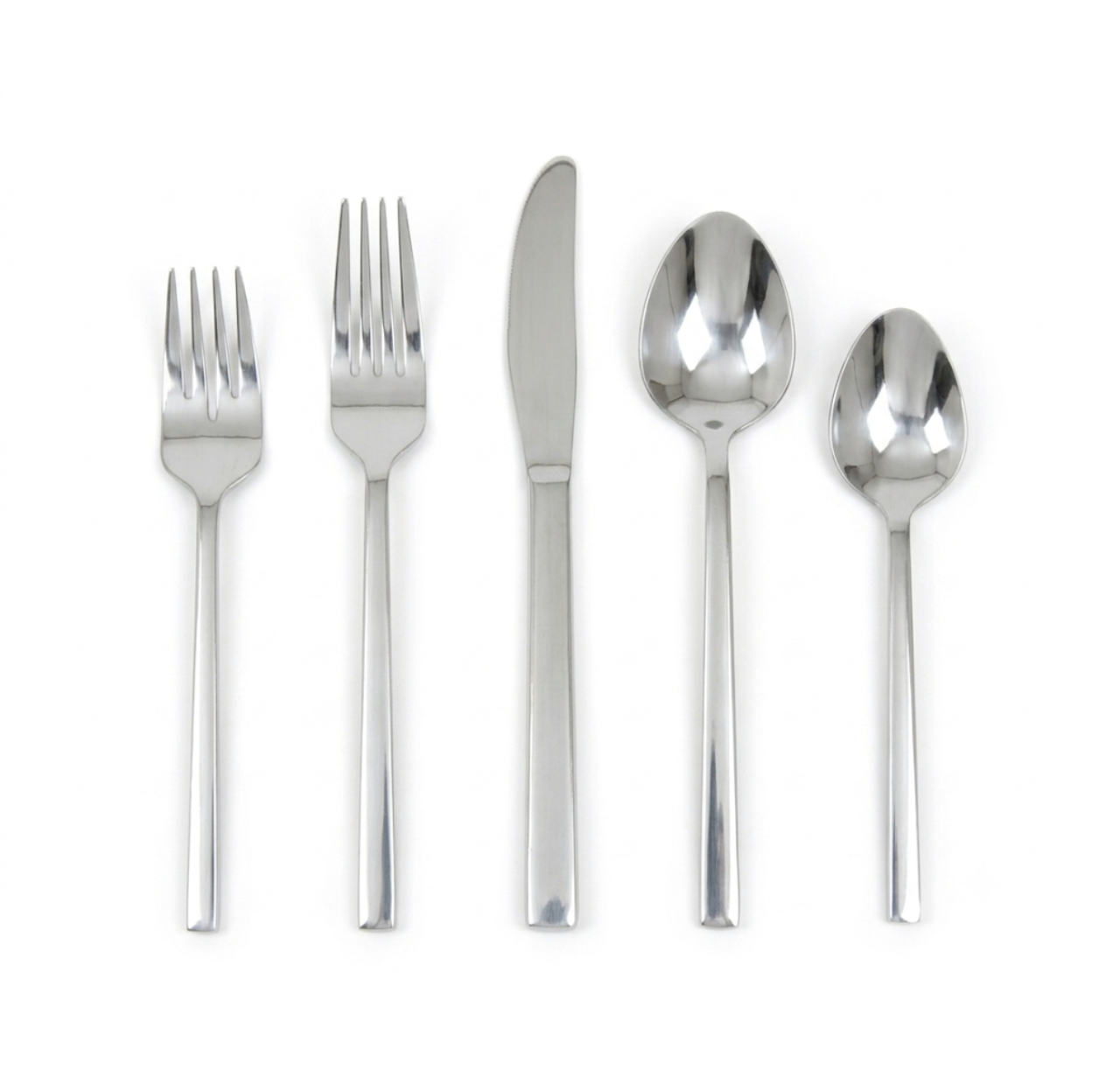 Williamson Stainless 5 Piece Flatware Silver