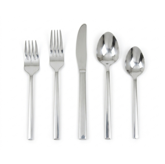 Williamson Stainless 5 Piece Flatware Silver