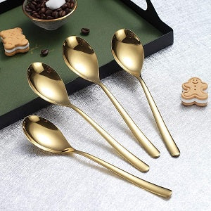 Geo 4 Piece Dessert Spoons
