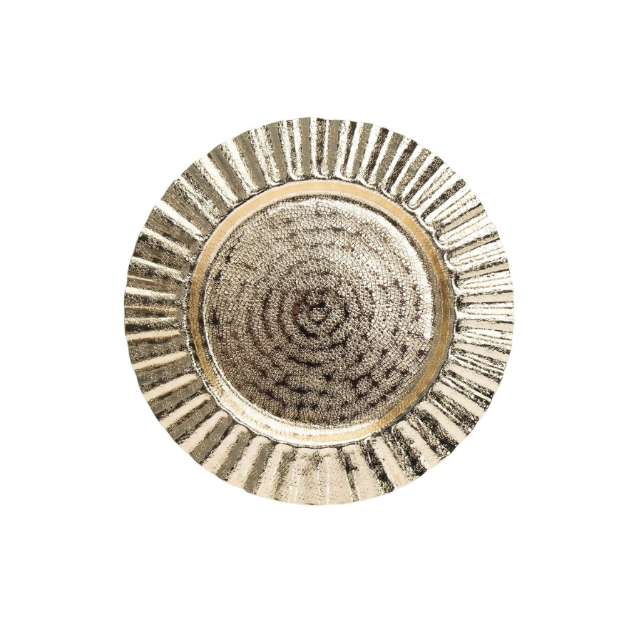 Gold Ripple Charger Plate