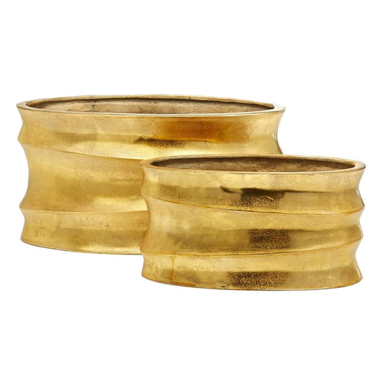 Gold Planters Large S/2
