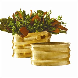 Gold Planter S/2
