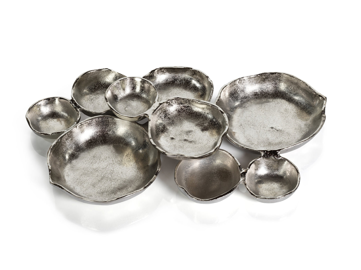 Small Cluster Of Serving Bowls Nickel