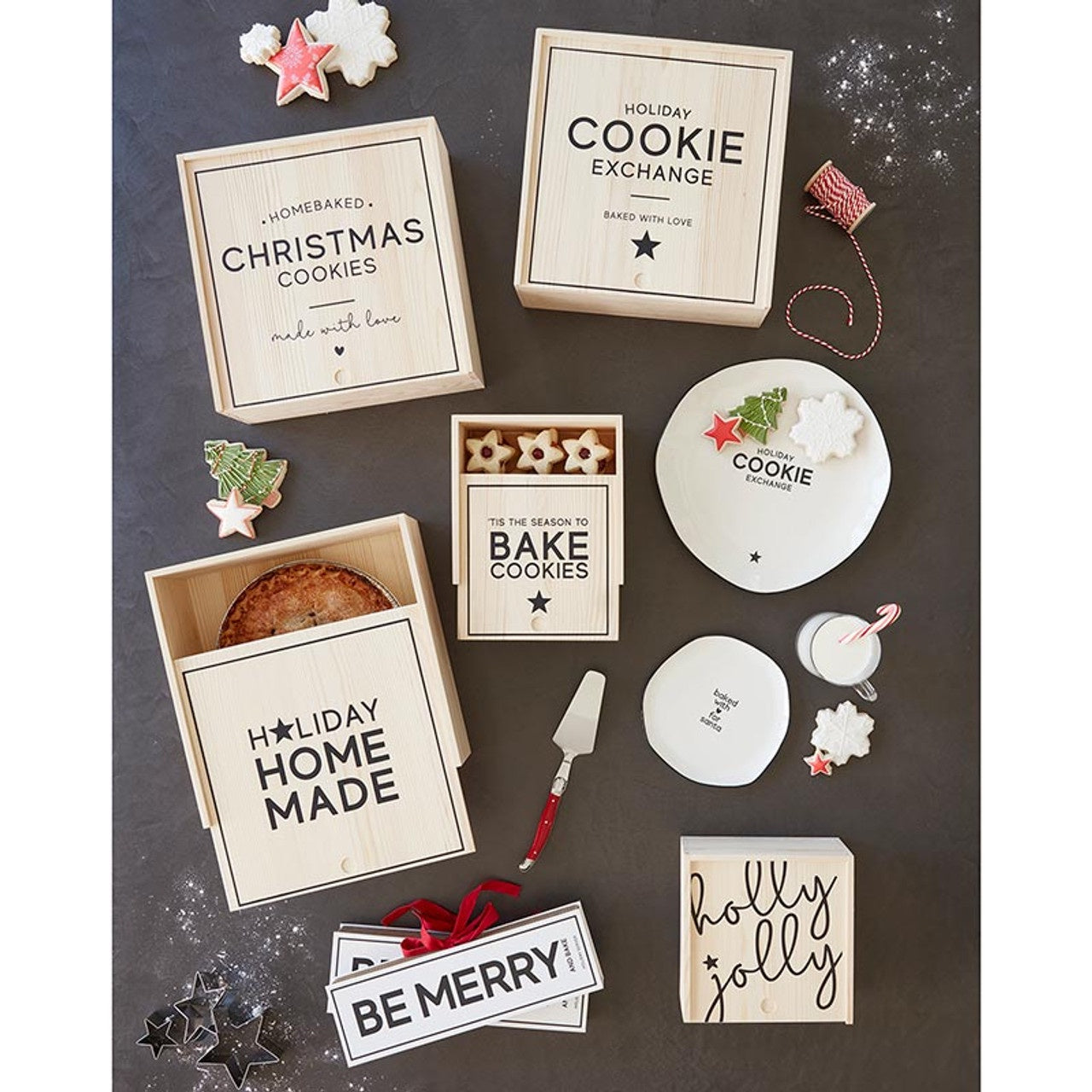 Large Sweets Wood Box - Holiday Home Made