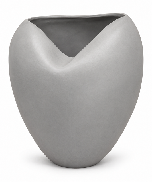Jarron Organico Gris Grande