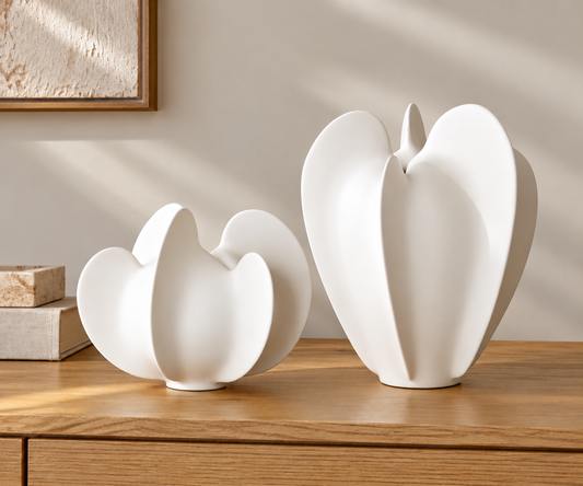 Coral Ceramic Vases