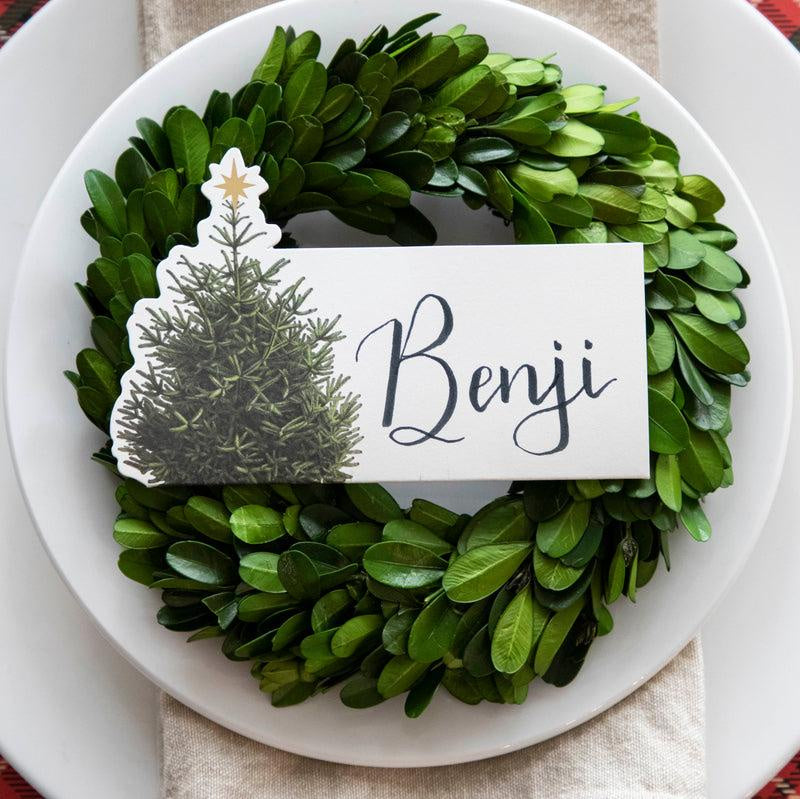 Christmas Tree Place Cards