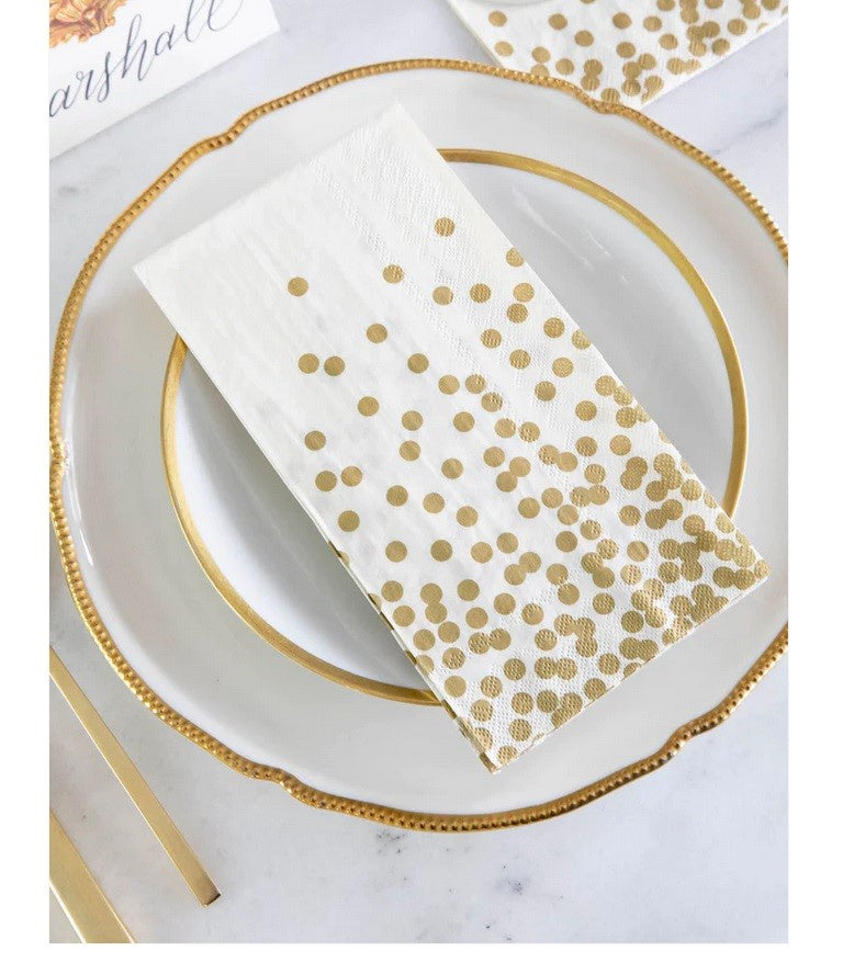Gold Confetti Guest Napkins