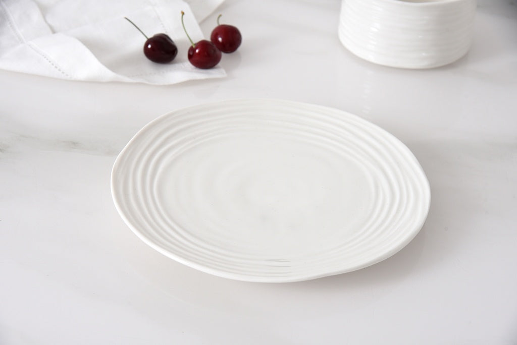 LBL-White Round Salad Plate