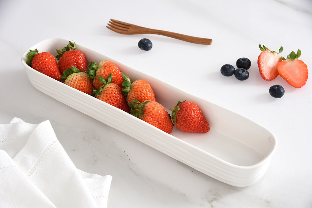 LBL-White Cracker Tray