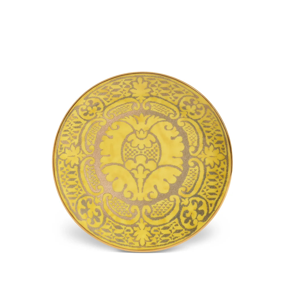 Fortuny Orsini Yellow Dessert Plate | Details Panamá