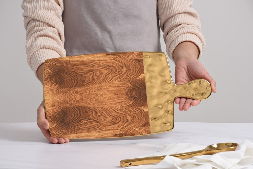 MAD-Gold Rectangular Servind Board
