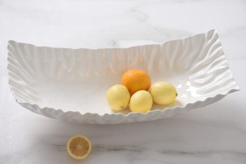 MAS-White Rectangular Center Piece