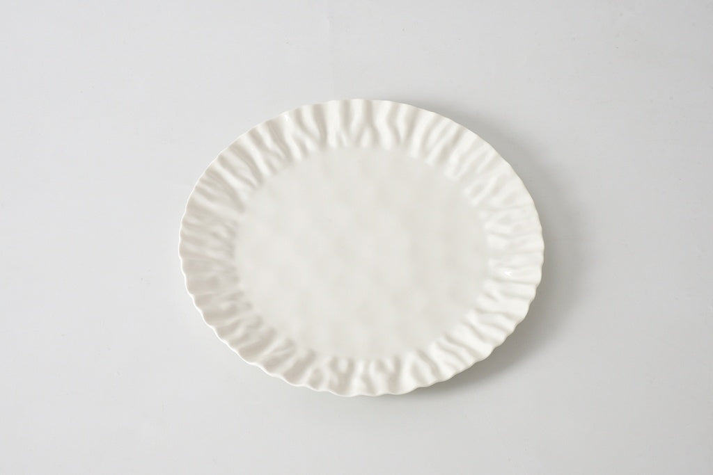 MAS-White Round Dinner Plate