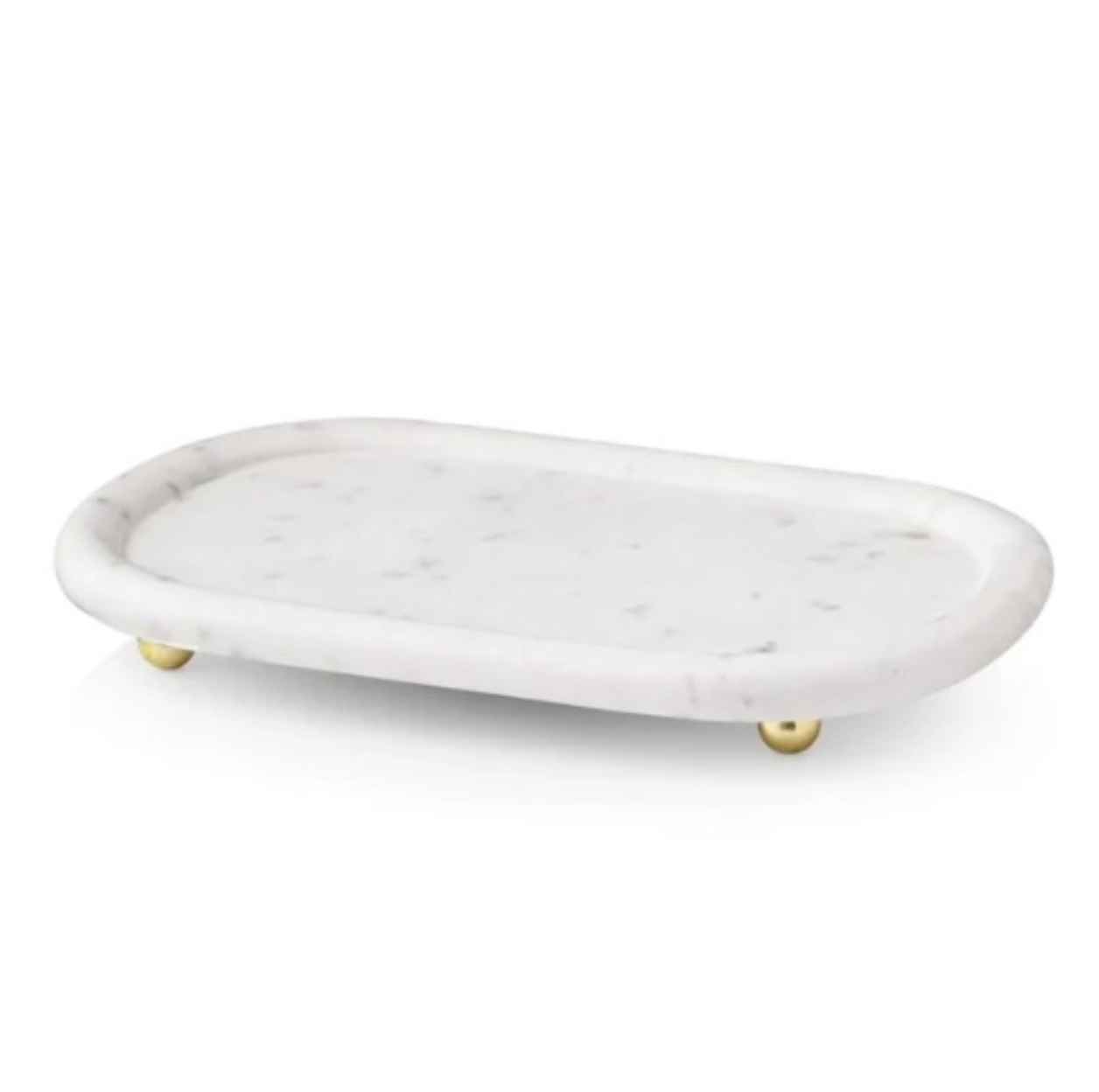 Temari White Marble Tray