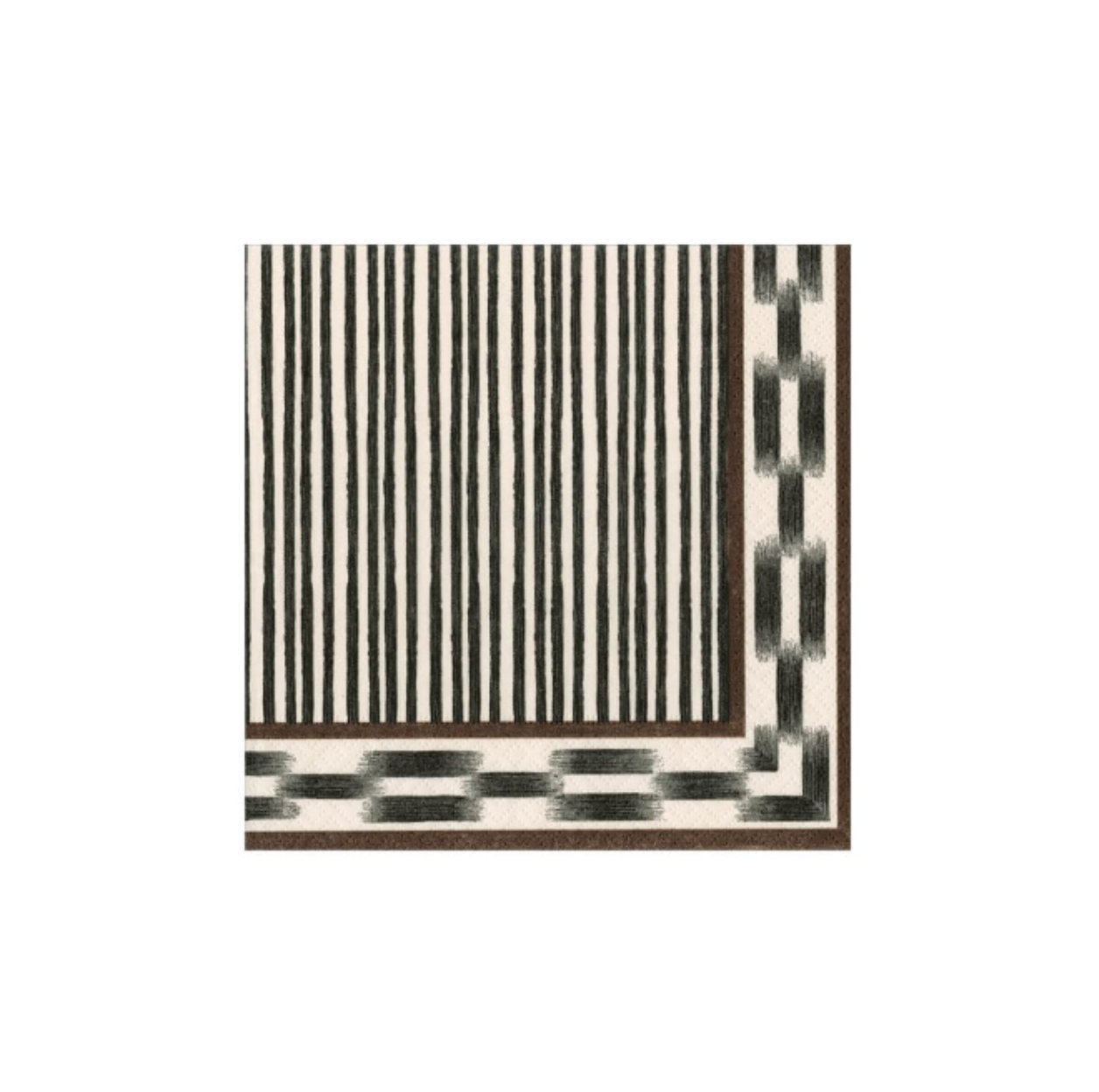 Boho Stripe Black Napkins