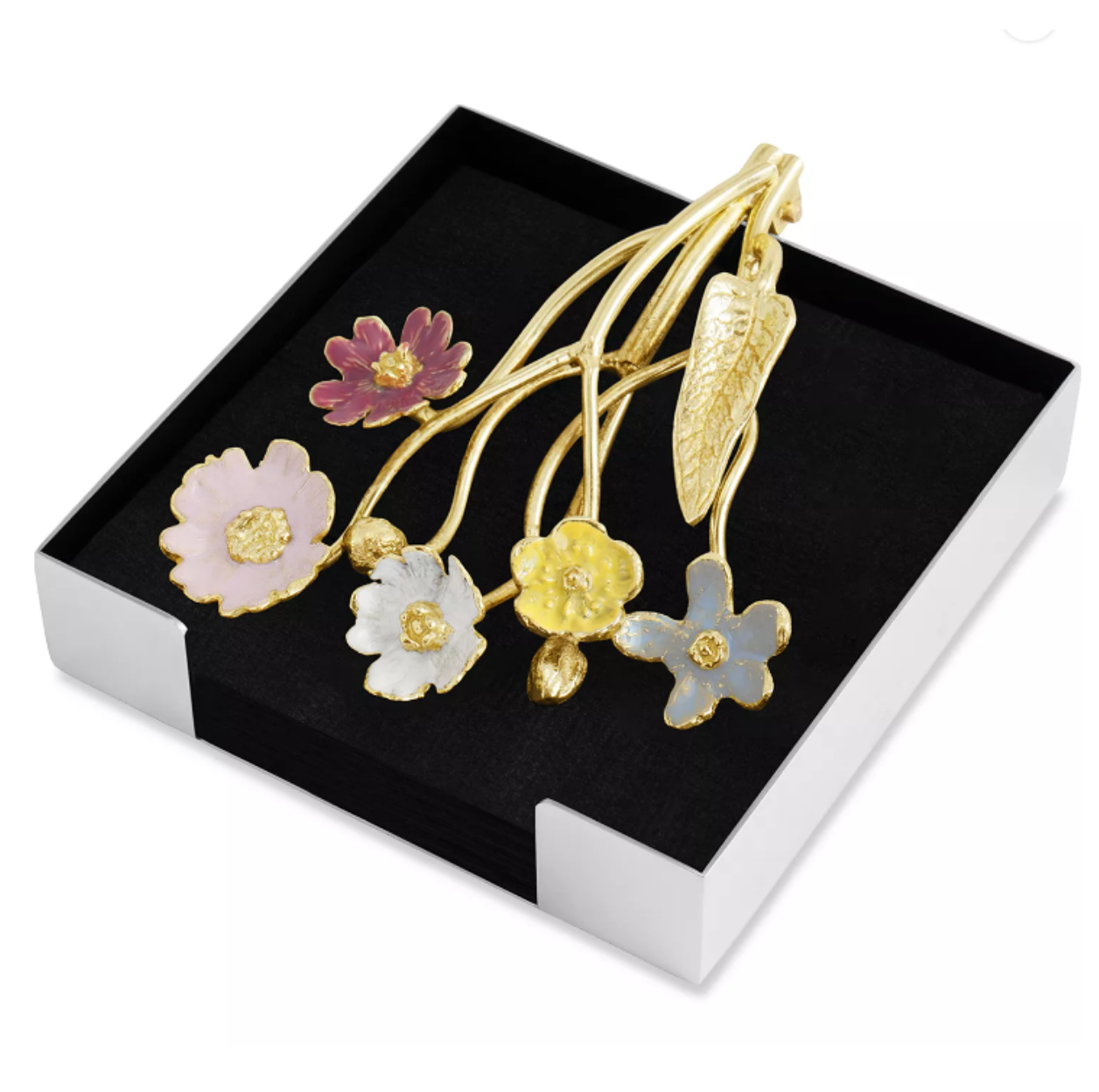 Floral Metal Napkin  Holder