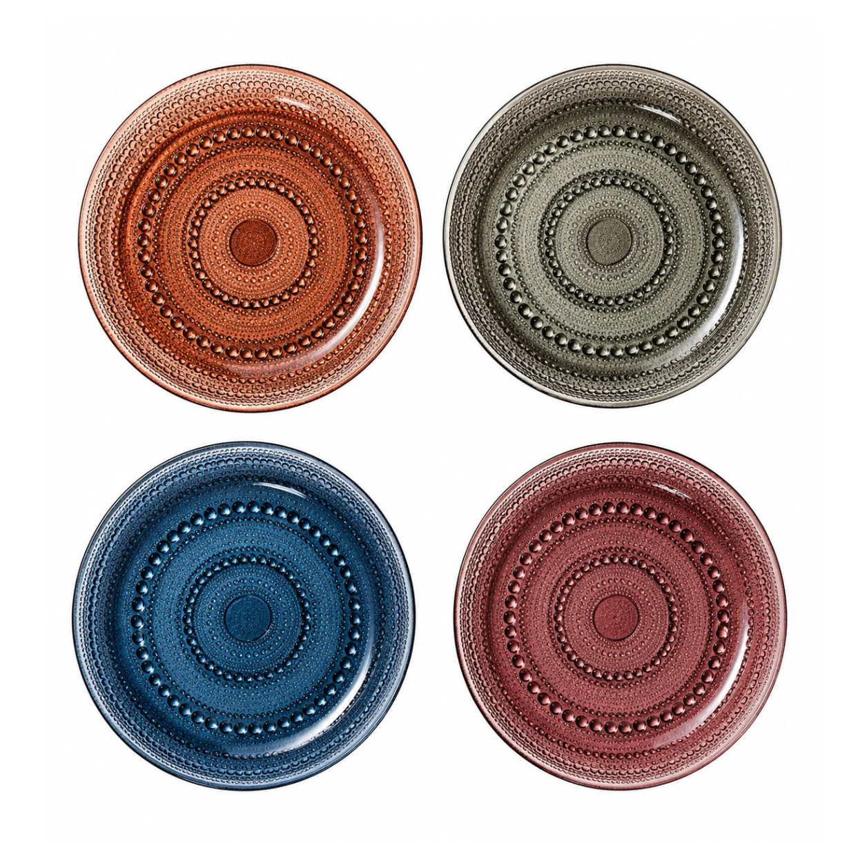 Bubble Dinner Plates S/4