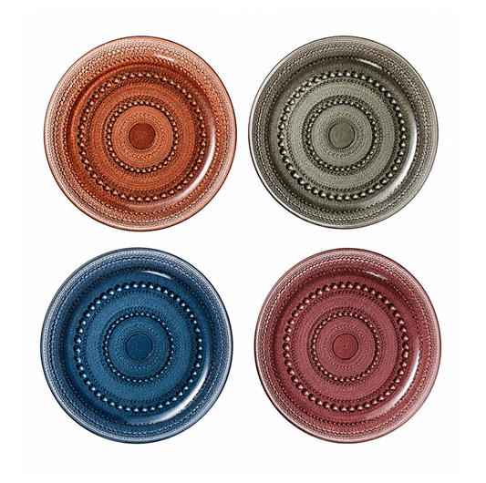 Bubble Dinner Plates S/4