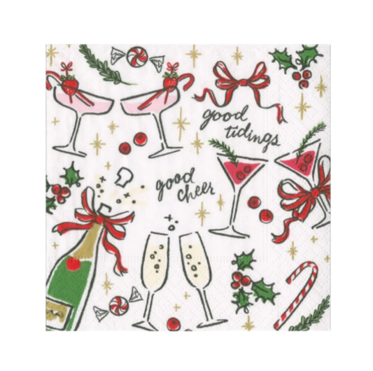 Let´s Be Merry Cocktail Napkin | Details Panamá