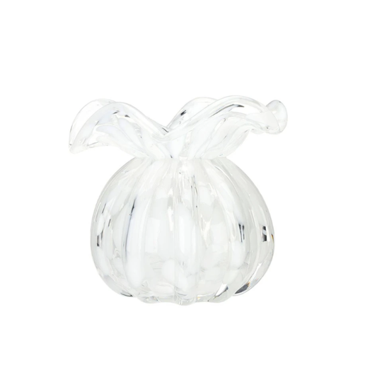 Ruffle Edge Bud Vases