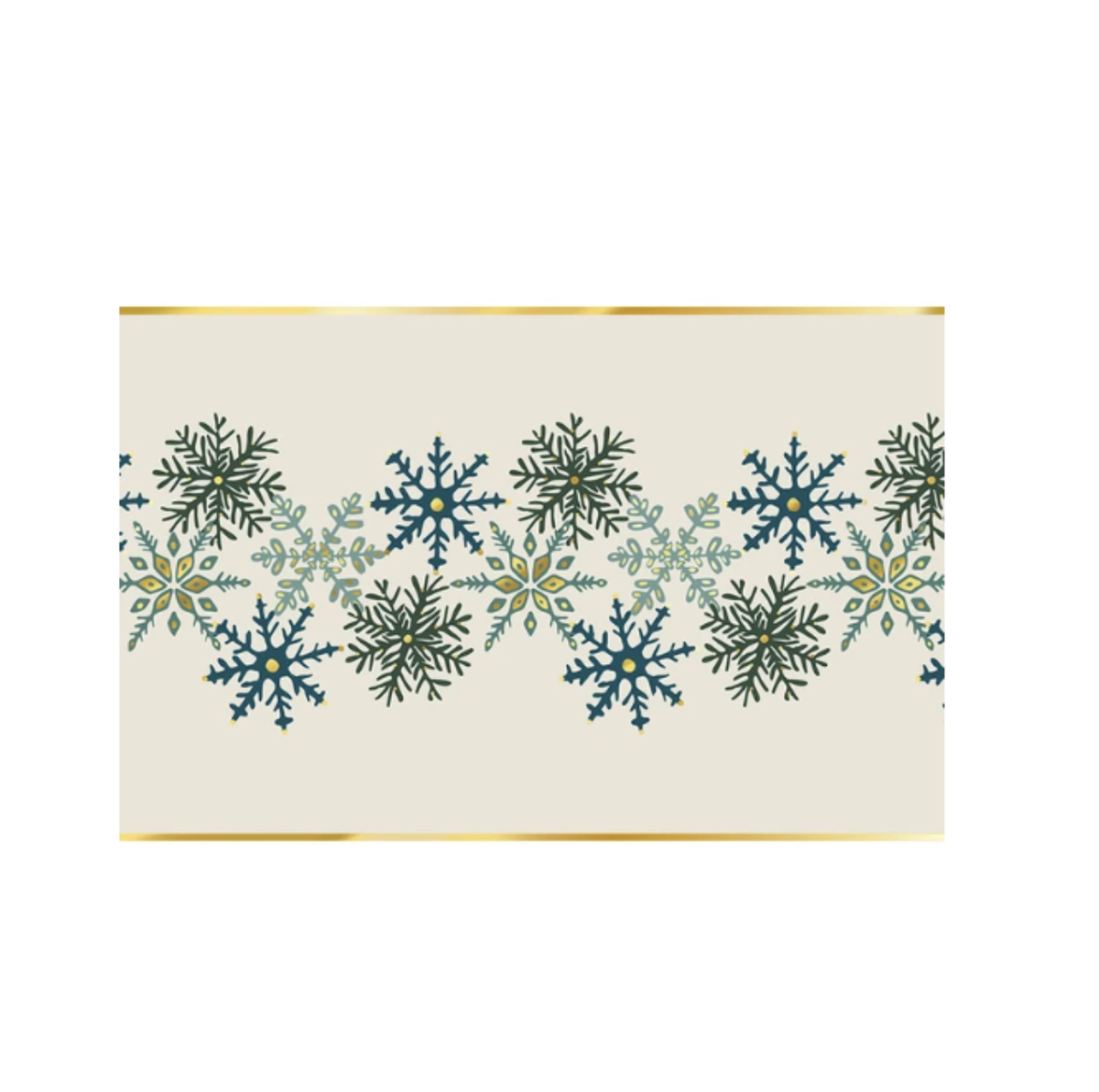 Blue Snowflakes Paper Table Runner