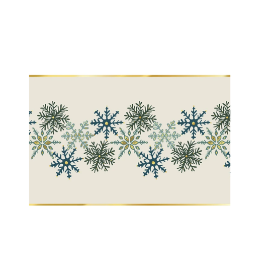 Blue Snowflakes Paper Table Runner | Details Panamá