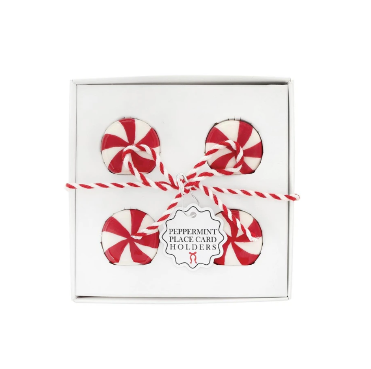 Peppermint Place Card Holders S/4