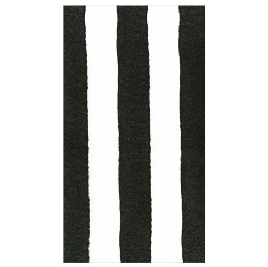 Cafe Stripe Black-Paper Napkins