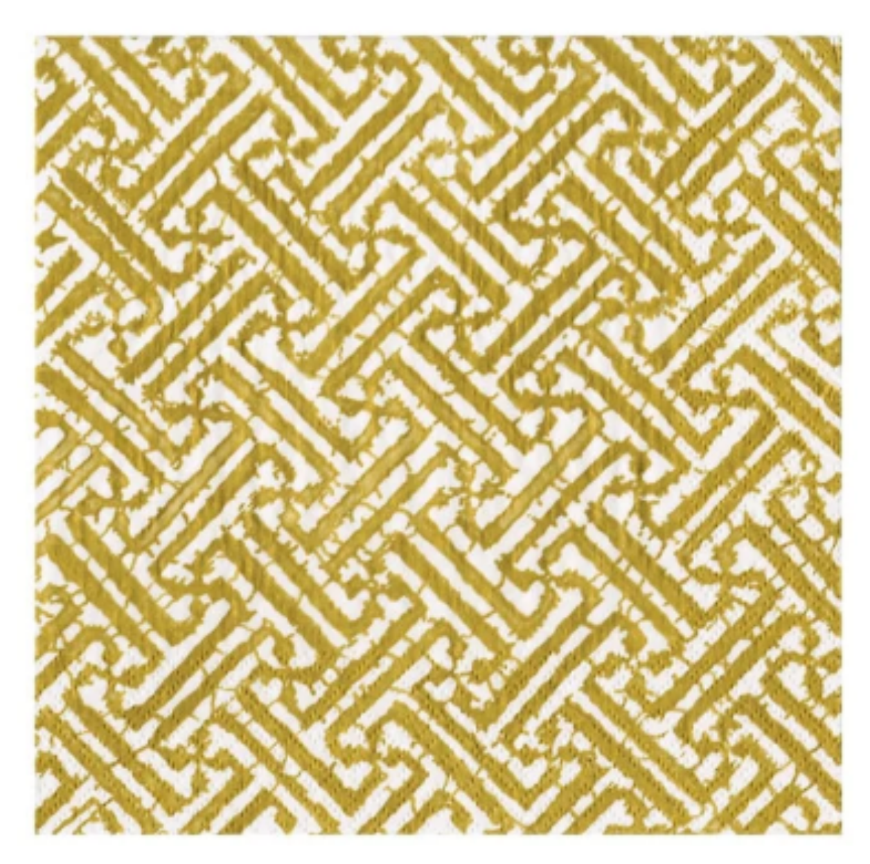 Gold Fretwork Cocktail Napkins