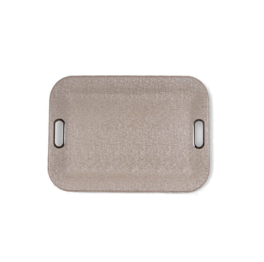 Large Plastic Tray With Metal Handles