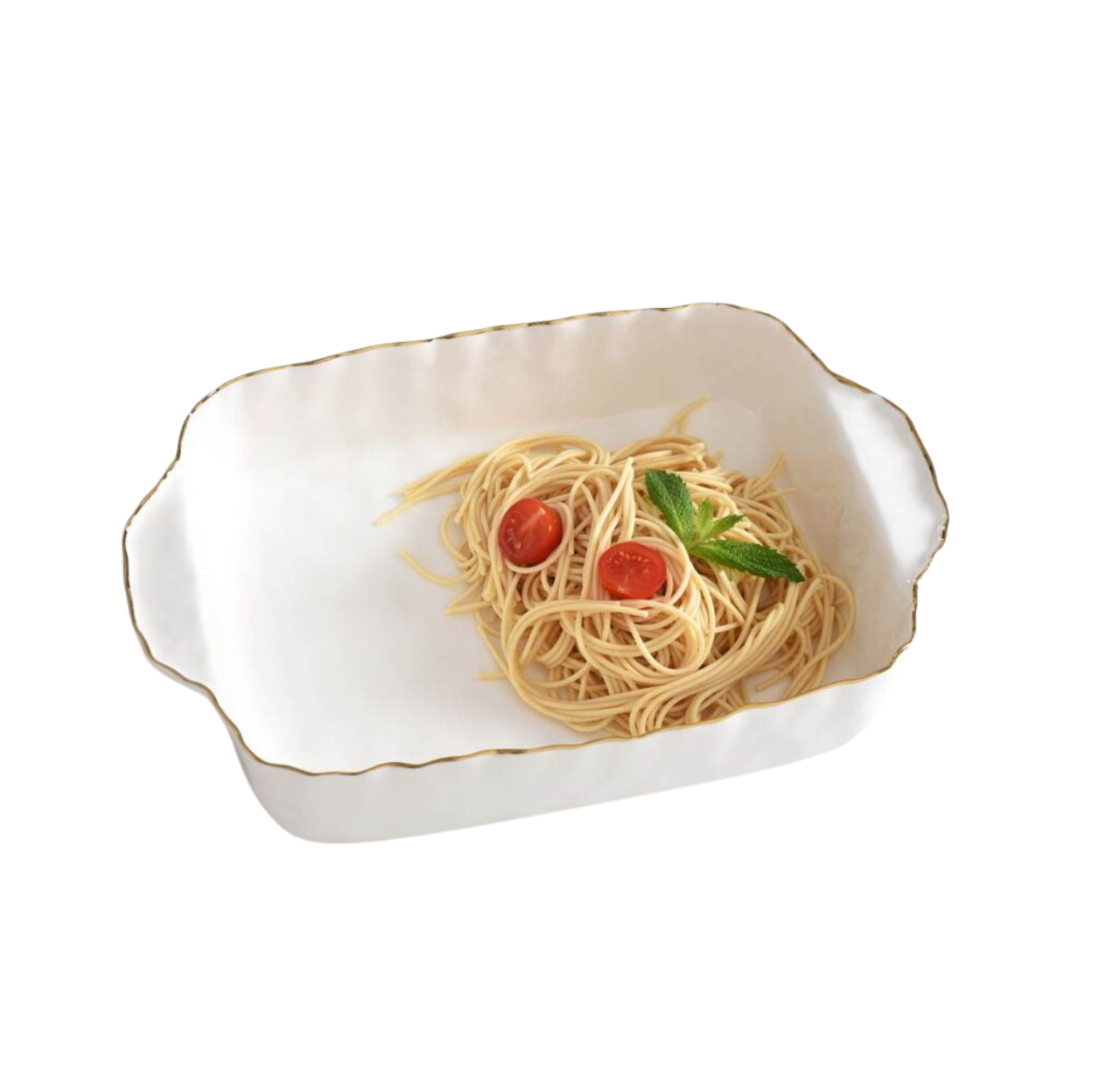 POR-White Gold Square Baking Dish