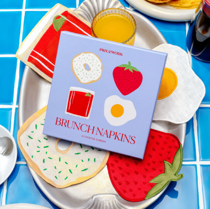 Brunch Cocktail Napkins S/4