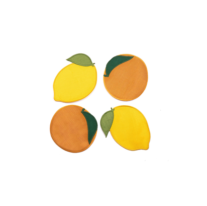 Citrus Cocktail Napkins S/4