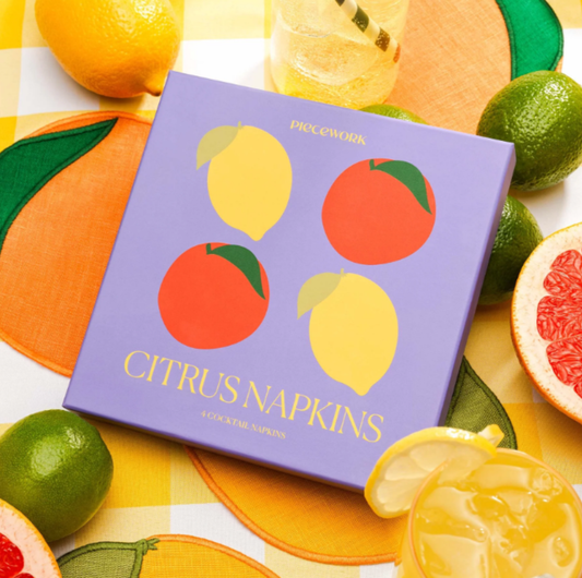 Citrus Cocktail Napkins S/4