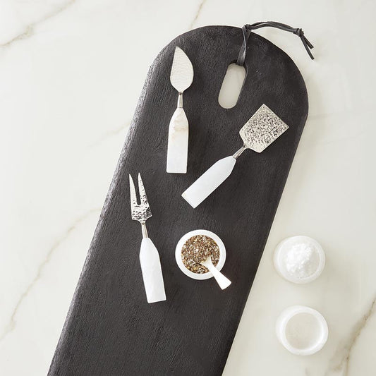 Alabaster Cheese Knives