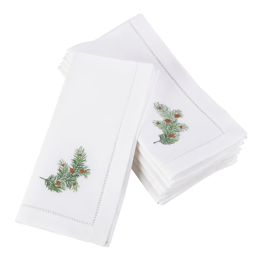Embroidered Pine Cone Napkins | Details Panamá